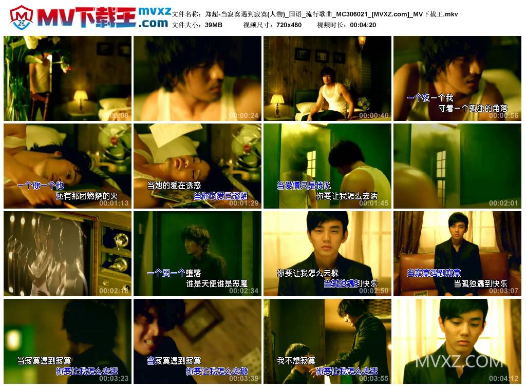 郑超-当寂寞遇到寂寞(人物)_国语_流行歌曲_MC306021